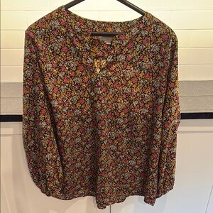 LOFT Multicolor Floral Blouse